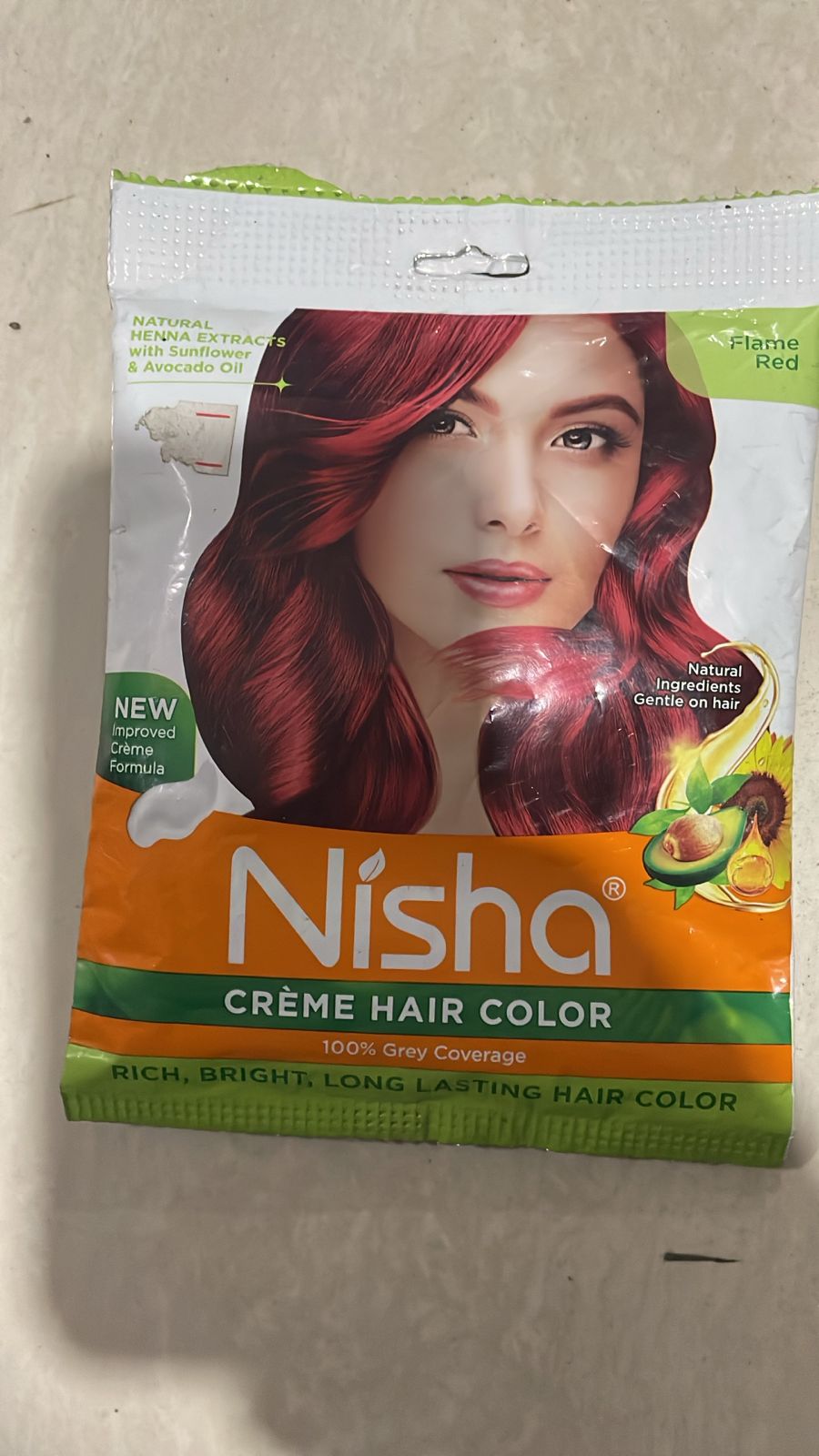 NISHA FLAME RED 50G
