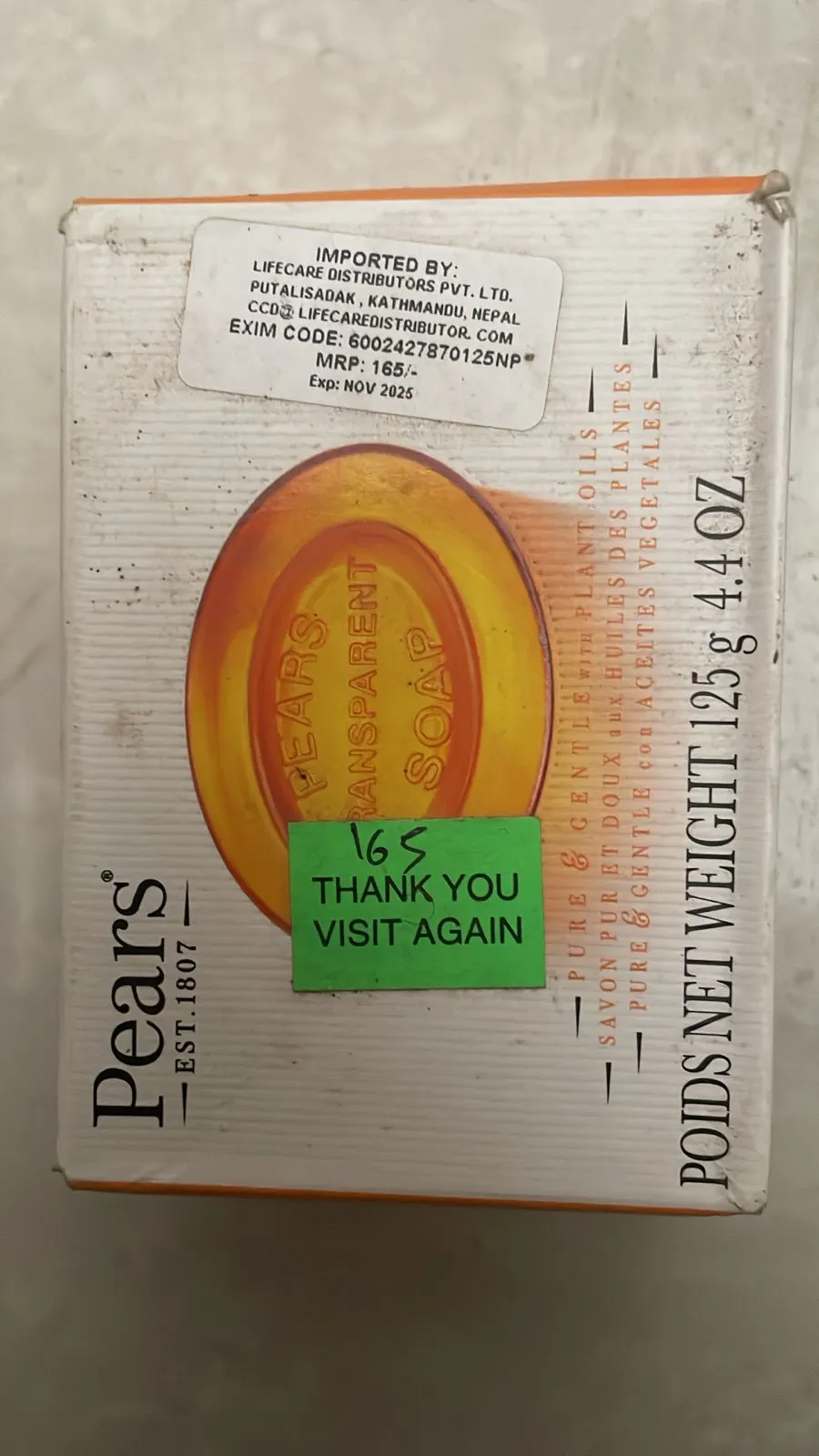Pears Orange 125g